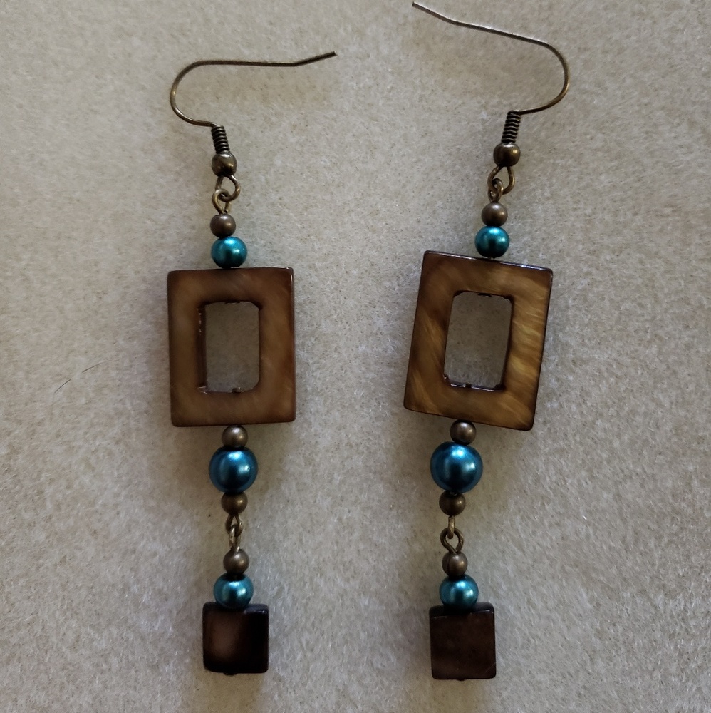 Hand made fashion earrings antique gold